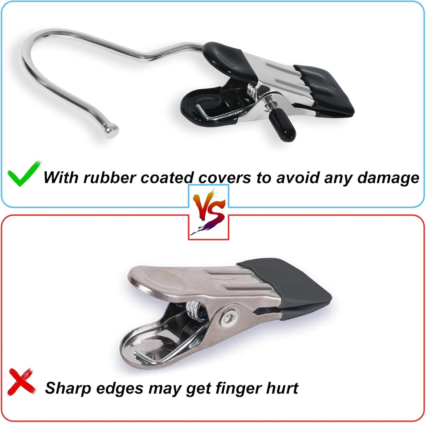 15/30Pcs Upgrade Double Head Clamp Dipped Clothespin for Laundry Hooks with Clips, Boot Holder, Hanging Clips, Portable Multifunctional Hangers Single Clip Space Saving for Jeans, Hats (30, Blue)