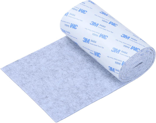 Felt Furniture Pads, Non Slip Self Adhesive Cuttable Felt Tape Gray Heavy Duty Felts Strip Roll for Protecting Hardwood Floors Chair Wall Protector (40 x 5 x 0.12 Inch)