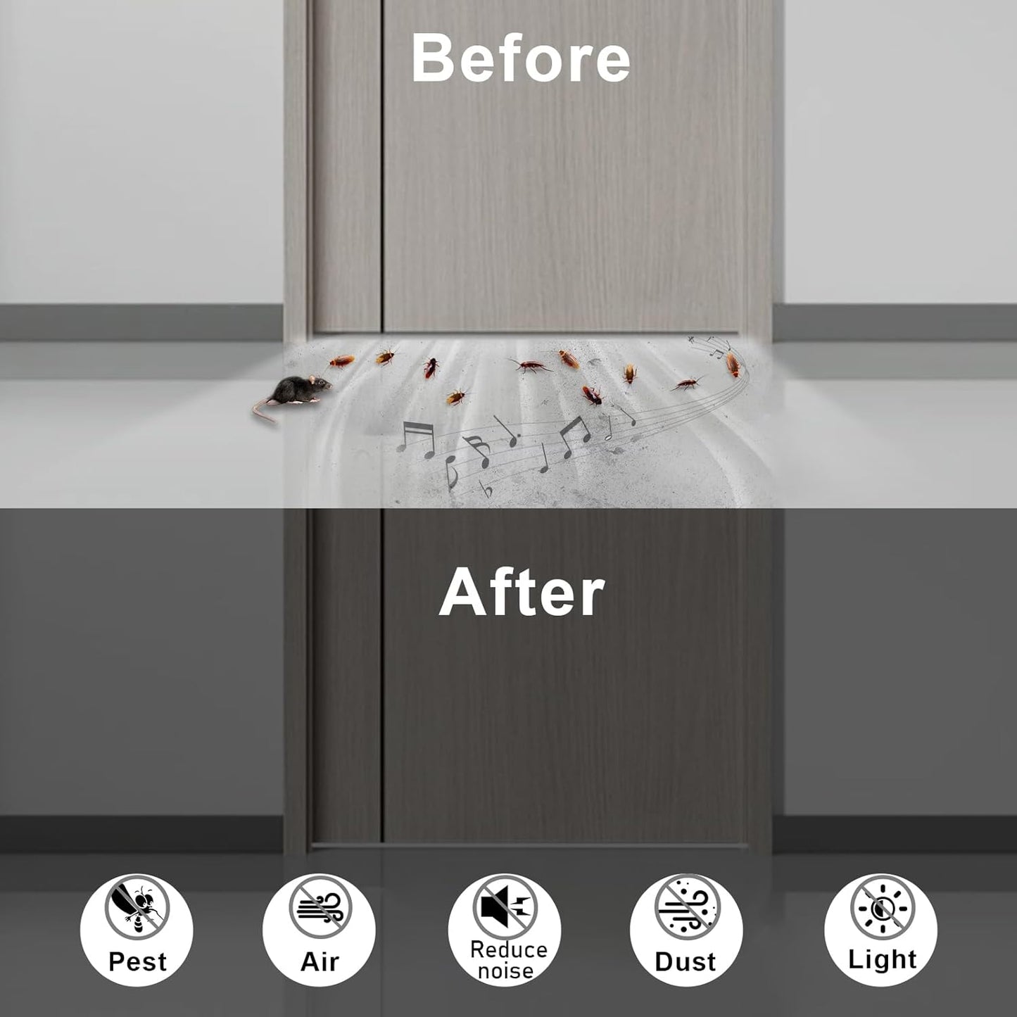 Door Weather Stripping for Doors and Window, Window Insulation Door Seal Tape, Self Adhesive Foam Gasket Tape, Foam Seal Strip Sliding Door Weather Strip, Energy-saving(1/4 in x 1/4 in x 33Ft)