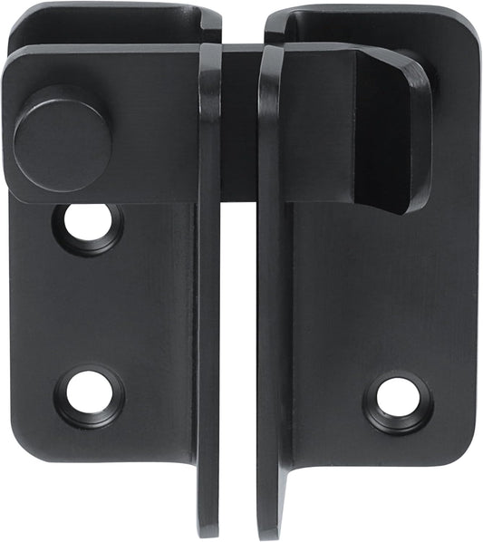 Alise Flip Latch,Gate Latches Slide Bolt Latch Safety Door Lock Catch for Barn Cabinet Pet Cage Wood Fence Bathroom Garage Window,SUS304 Stainless Steel Gate Hardware Locks,Matte Black,MS5009-B