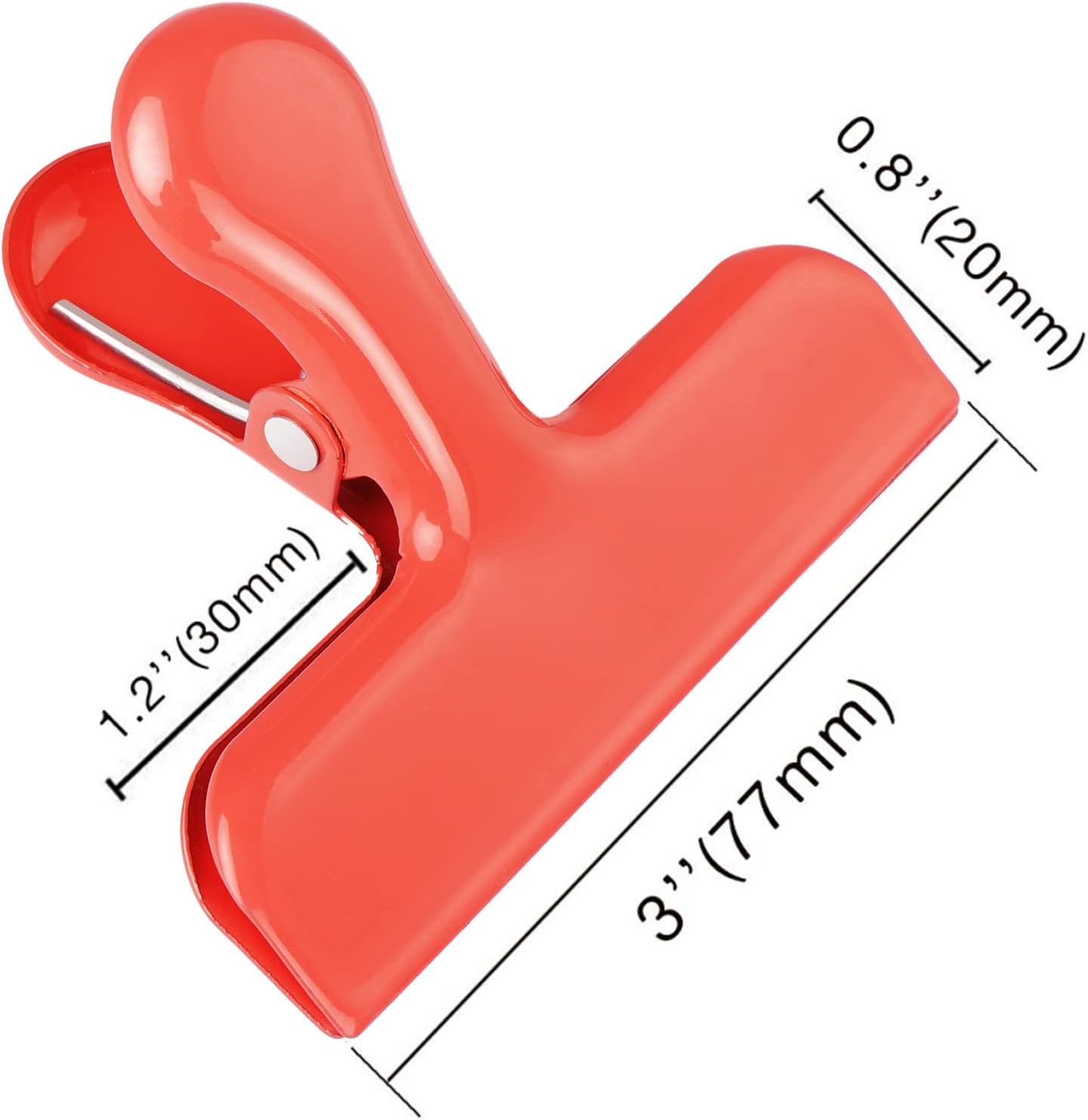 FINDMAG Heavy Duty Stainless Steel Chip Clips, Great for Kitchen Office to Seal Coffee, Chip Bags - Pack of 8