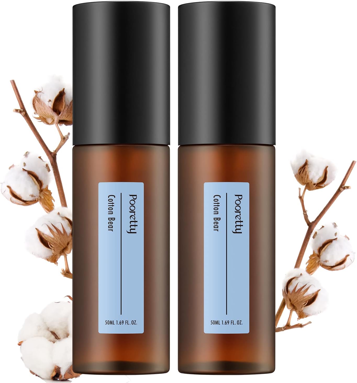 Pre-Poop Aromatic Bathroom Toilet Spray, Potty Deodorizer, Neutralize Bad Odors - Soft Cotton & Baby Powder Scent (1.69 fl.oz. 2 Pack)