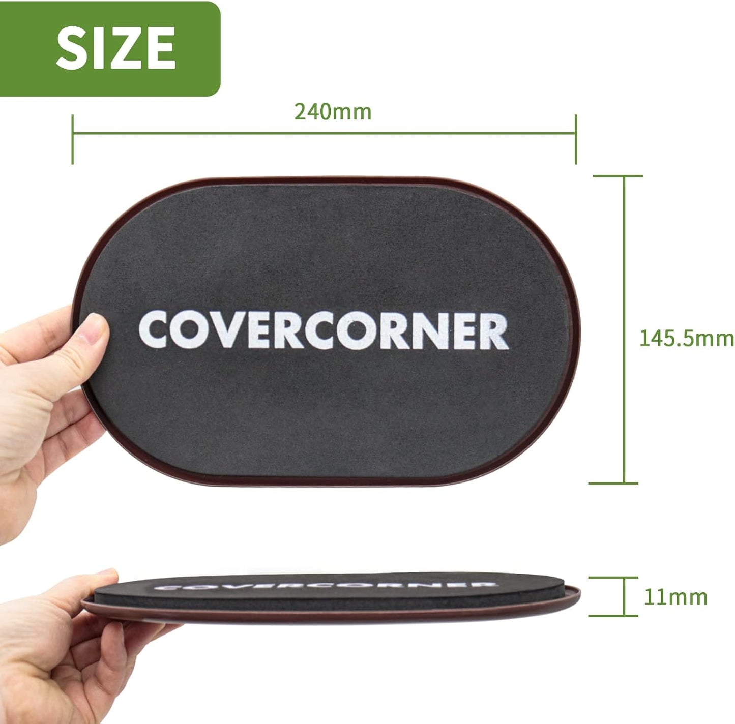 Furniture Sliders for Carpet 4 PCS - 9 1/2 inch Furniture Moving Slider Chair Legs Floors Protectors– Move Your Furniture Easy & Safely (for Carpet) Brown