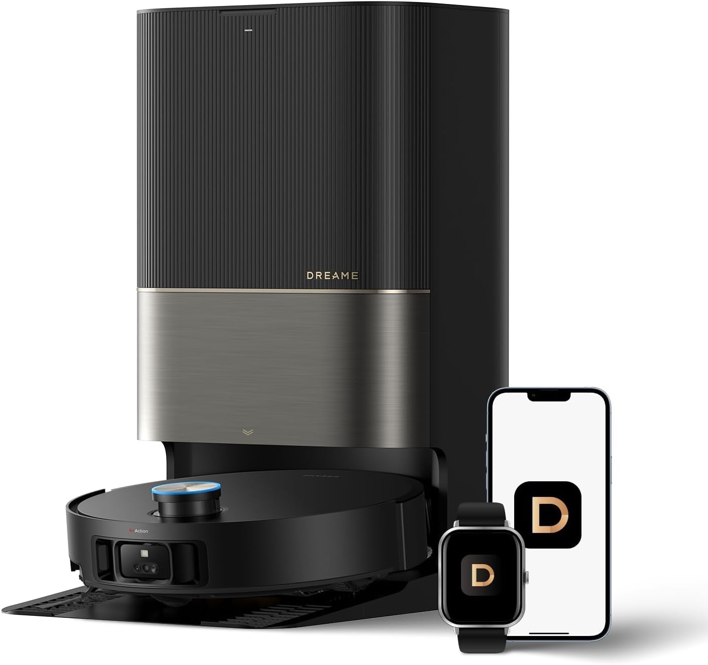 DREAME X50 Ultra Robot Vacuum and Mop with Auto-Empty and Mop Self-Cleaning, 20,000Pa Suction, Obstacle Avoidance and 360° Navigation, Corner to Edge Deep Cleaning, Detangling Brush