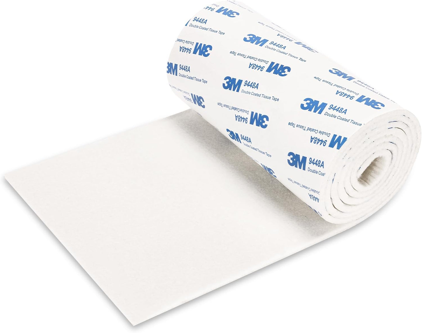 Felt Furniture Pads, Non Slip Self Adhesive Cuttable Felt Tape White Heavy Duty Felts Strip Roll for Protecting Hardwood Floors Chair Wall Protector (40 x 5 x 0.12 Inch)