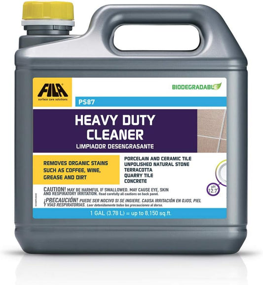 FILA Surface Care Solutions PS87 Heavy Duty Cleaner and Degreaser, 1 GAL (PS87 Heavy Duty Cleaner,), 128 Fl Oz (Pack of 1)