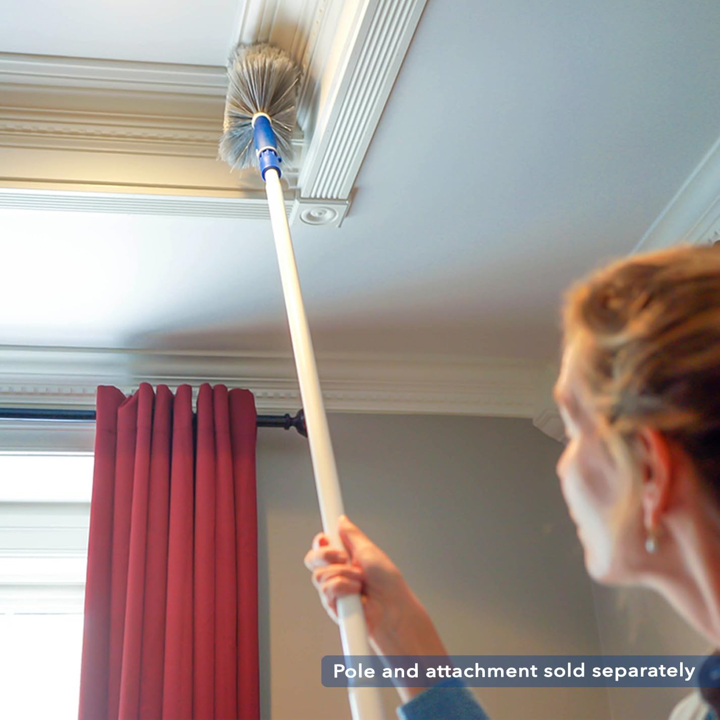 Unger Cobweb & Corner Duster – Dusters for Cleaning, Compatible with Telescopic Poles, Dusting Tools, Great for Ceilings, Moldings, HVAC & Floor Vents, and Corners