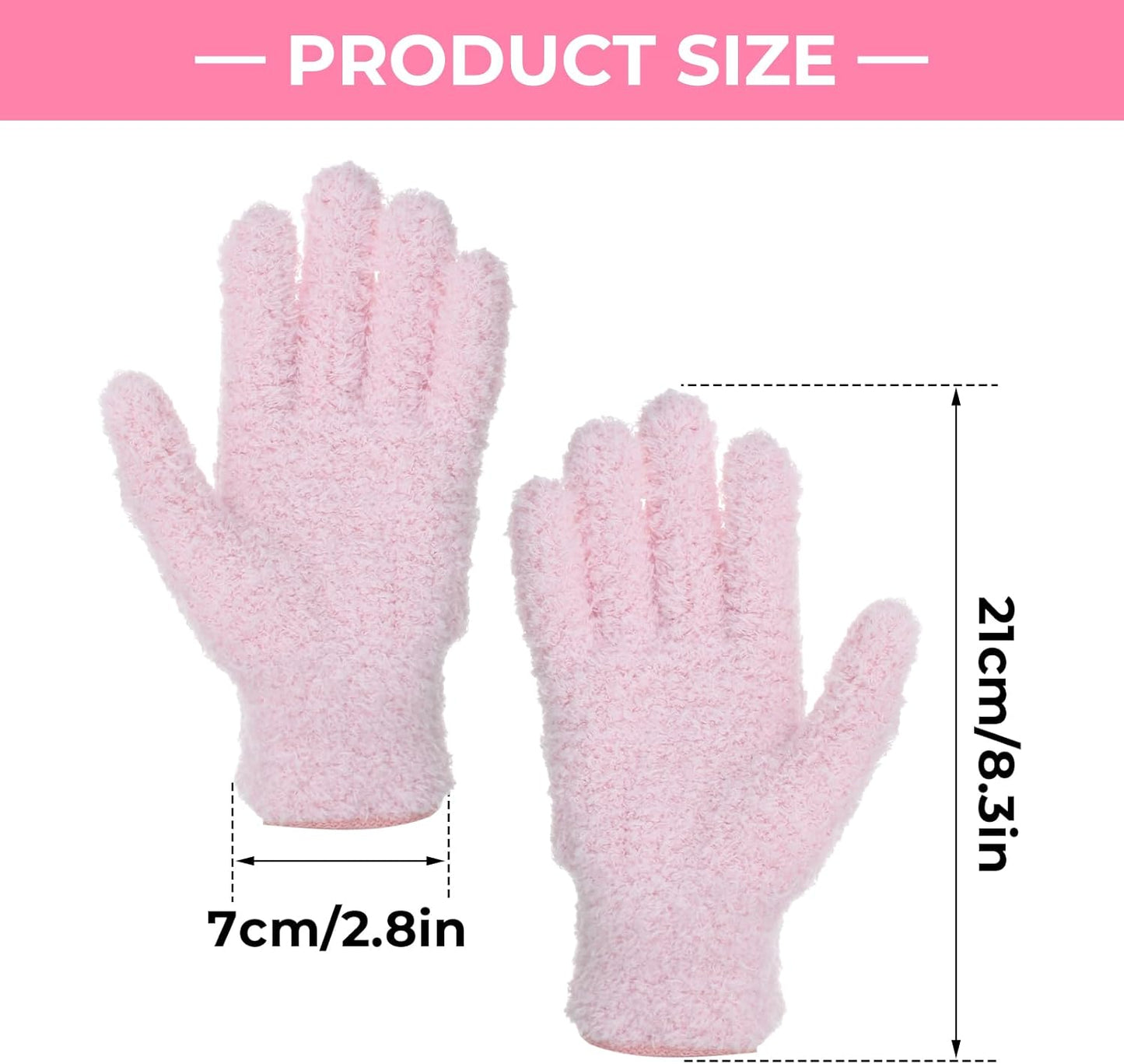 Grevosea 3 Pairs Microfiber Gloves Household Cleaning Glove Plant Dusting Glove Washable Reusable Mittens Gloves for Plants House Cars Blinds Dusting Furniture and Small Objects (3 Colors)