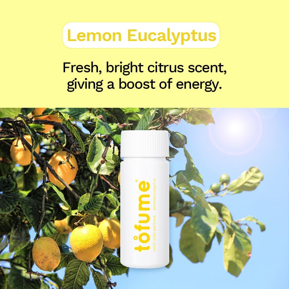 Effervescent Bathroom Air Freshener - Lemon Eucalyptus - Toilet Deodorizer, Bathroom Odor Eliminator, Toilet Freshener, Flushable Air Freshener Toilet Tablets, 3 Pack (90 Tablets)