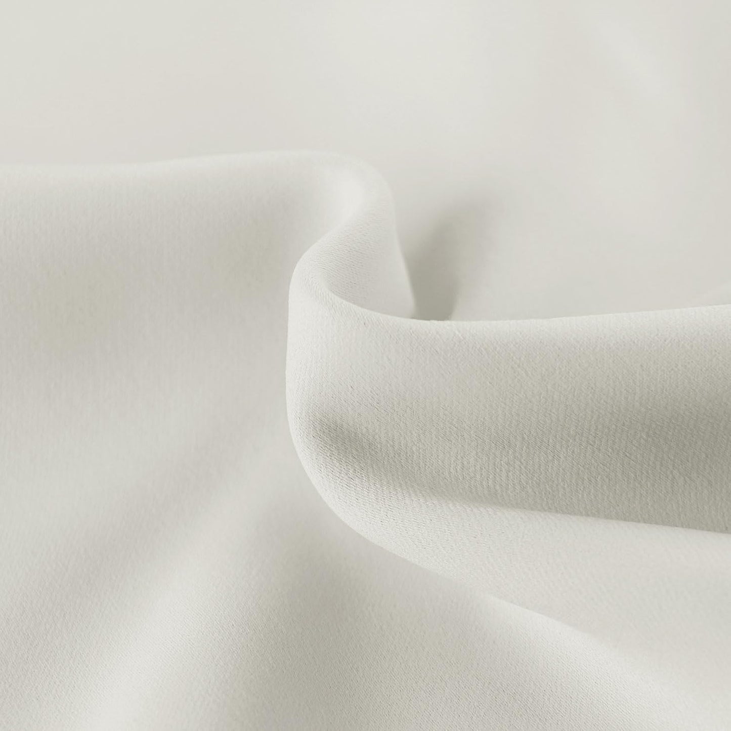 DWCN French Door Curtains Rod Pocket Thermal Blackout Curtain for Glass Windows, Kitchen and Patio Doors for Privacy, 54 X 40 Inches Long, 1 Curtain Panel with Tieback, Ivory