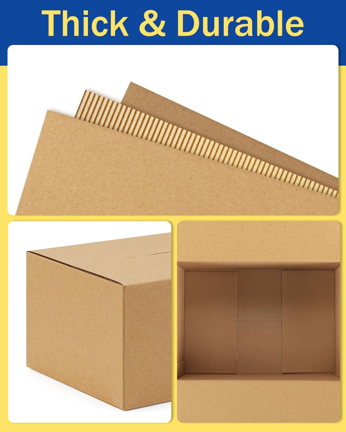 Assorted-Sizes-Shipping-Boxes-45-Pack: 9x6x4 & 10x7x5 & 11x6x6 Small-Shipping-Boxes-Mailers, Brown Corrugated-Cardboard-Boxes-for-Packing-Small-Business Mailing