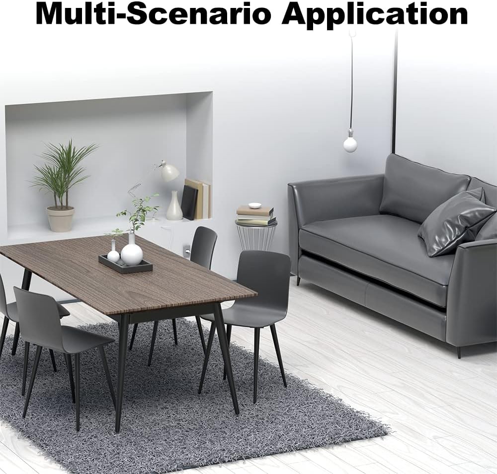 4PCS 6 Inch Matte Black Tapered Angled Legs for Furniture, Metal Mid Century Mordern Feet, Heavy Duty Slanted Stand Legs Kit for Couch, Coffee Table, Desk, Dresser, Sofa, Chair