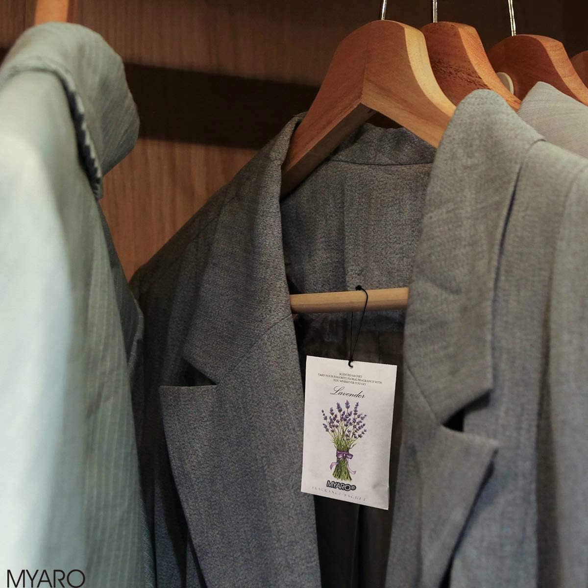 MYARO 12 Packs Scented Sachets for Drawer and Closet, Long-Lasting Potpourri Bags Closet Air Freshener Home Fragrance Sachet 3 Scents Options- Lavender, Bloomy Flower, Gardenia