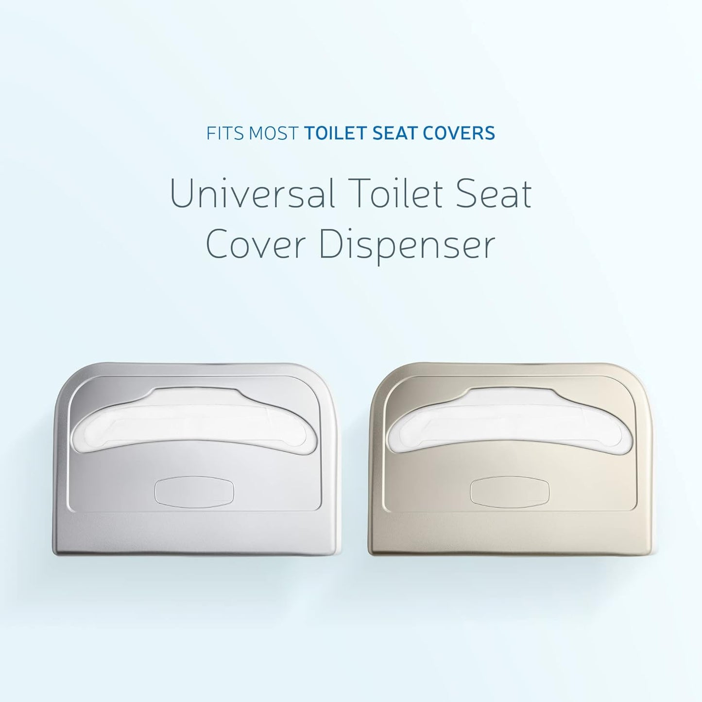 EZbrnd Wall Mount Half-Fold Toilet Seat Cover Dispenser for Commercial/Washroom/Office, Seat Cover Paper Sold Separately, Spray Gold, 3100G-EZ