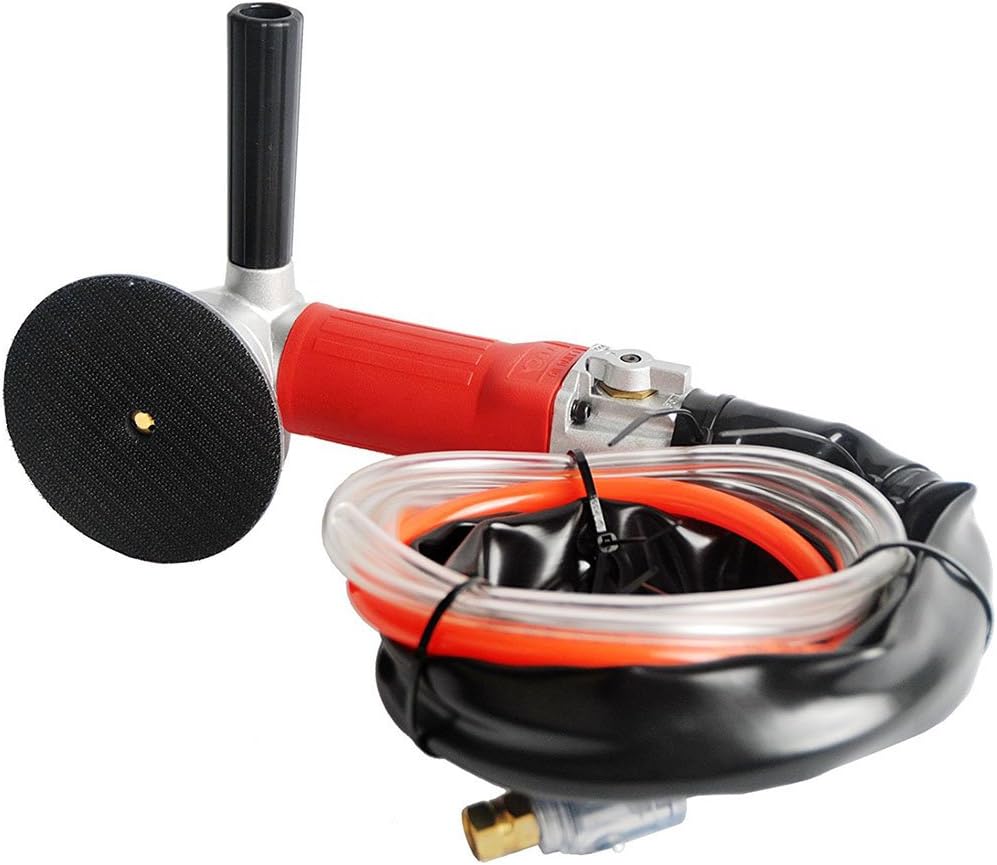 Air Grinder,4-Inch Air Wet Stone Polisher 5500 Rpm with Rear Exhaust,Air-Powered Stone Polisher