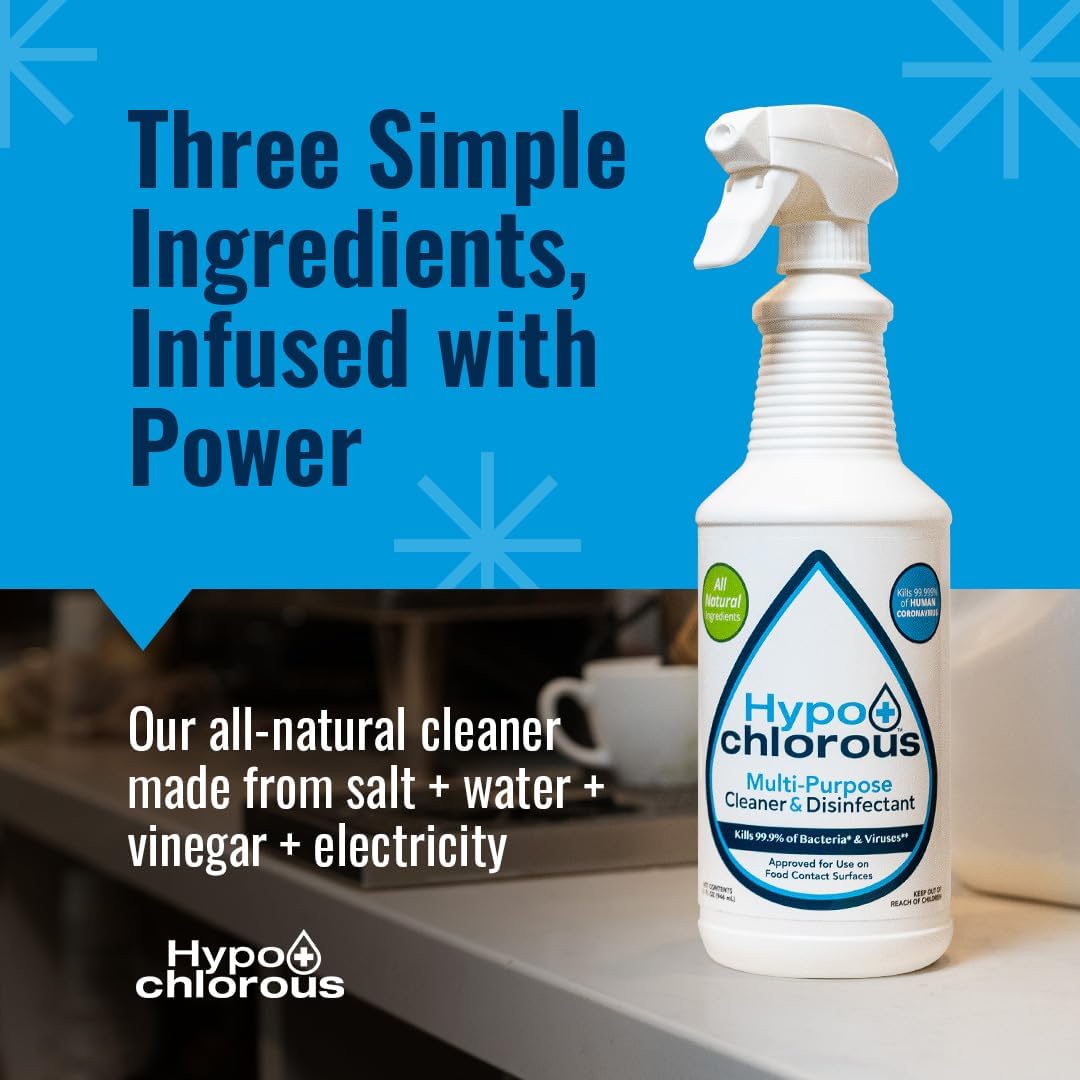 Hypochlorous Acid Spray For Home 1 Gallon - Cleaner & Disinfectant – Safe for Kids & Pets – Multi-Purpose Hypochlorous Acid Cleaner – Eco-Friendly HOCl Spray