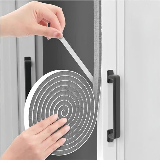 33 Ft Self-Adhesive Weather Stripping Door Seal Strip for Door Window, 0.35" Wide x 0.59" Thick, Gray
