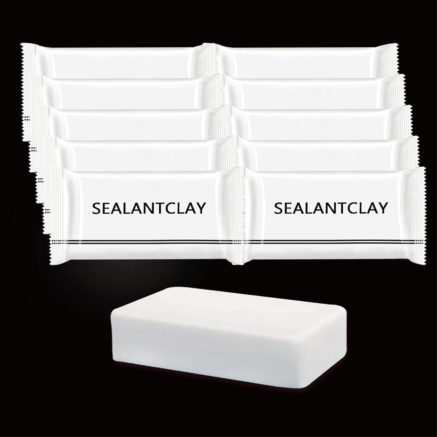 10-Pack Premium Waterproof Wall Repair Sealing Clay Duct Seal Ideal for Wall Hole Repair, Air Conditioning and Drainage Pipes Quick and Easy Solution
