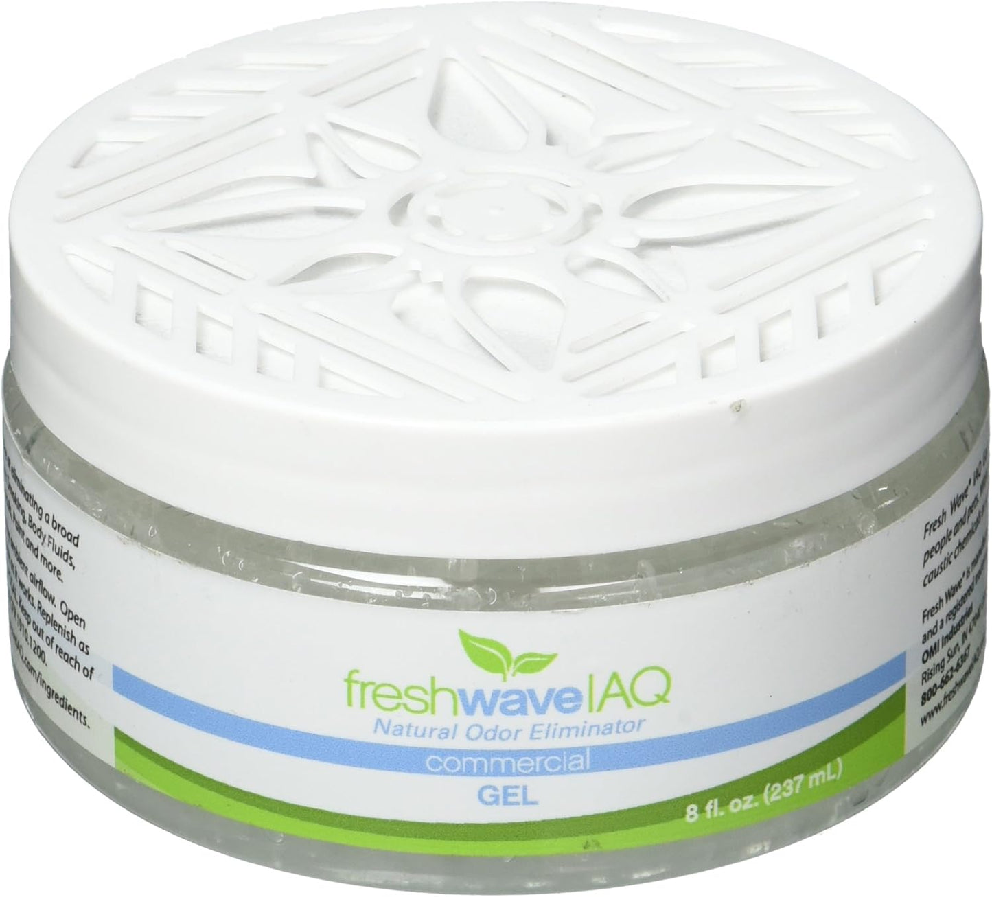 Fresh Wave IAQ Commercial Odor Eliminating Gel, 8 Fl. Oz. | Odor Absorbers for Home | Safer Odor Relief | Natural Plant-Based Odor Eliminator | Replace Every 15-60 Days