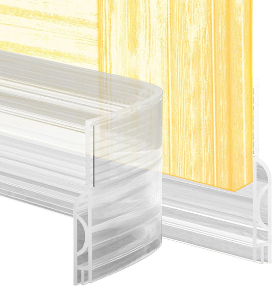 Door Draft Stopper,Door Sweep for Bottom of Door,Weather Stripping Door Seal Draft Guard Blocker Noise Cold Air Insulation Soundproofing for Exterior Interior Home Improvement(Transparent, 39")