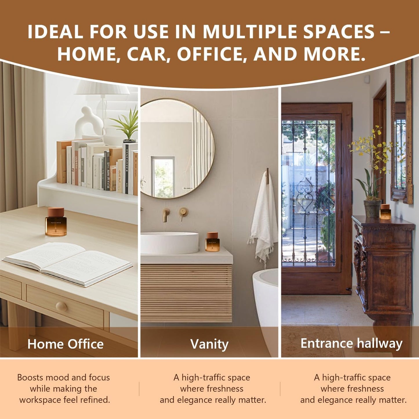 Car Air Freshener Cup 50ml Car Air Fresheners Diffuser Citrus Musk - AV30 Fragrance Oil Air Diffuser 180+ Days Long Lasting Fragrance, 1.7 FL OZ/50ML