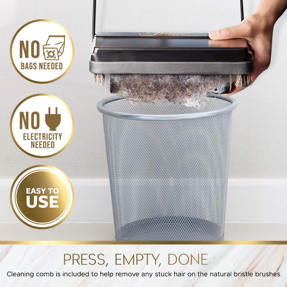 Fuller Brush 17052 Electrostatic Carpet & Floor Sweeper - 9" Cleaning Path - Lightweight - Ideal for Crumby Messes - Works On Carpets & Hard Floor Surfaces - Red