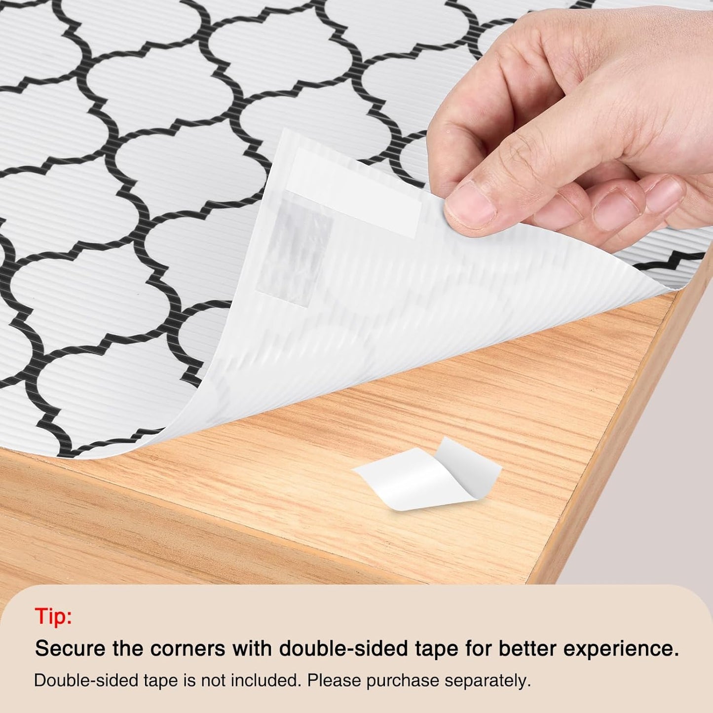 Glotoch 2 Rolls Non Adhesive Shelf Liners for Kitchen Cabinets, Waterprrof Drawer Liners for Kitchen, Non Slip Cabinet Liners for Shelves/Dresser/Fridge/Bathroom, 12" x 20 FT, White