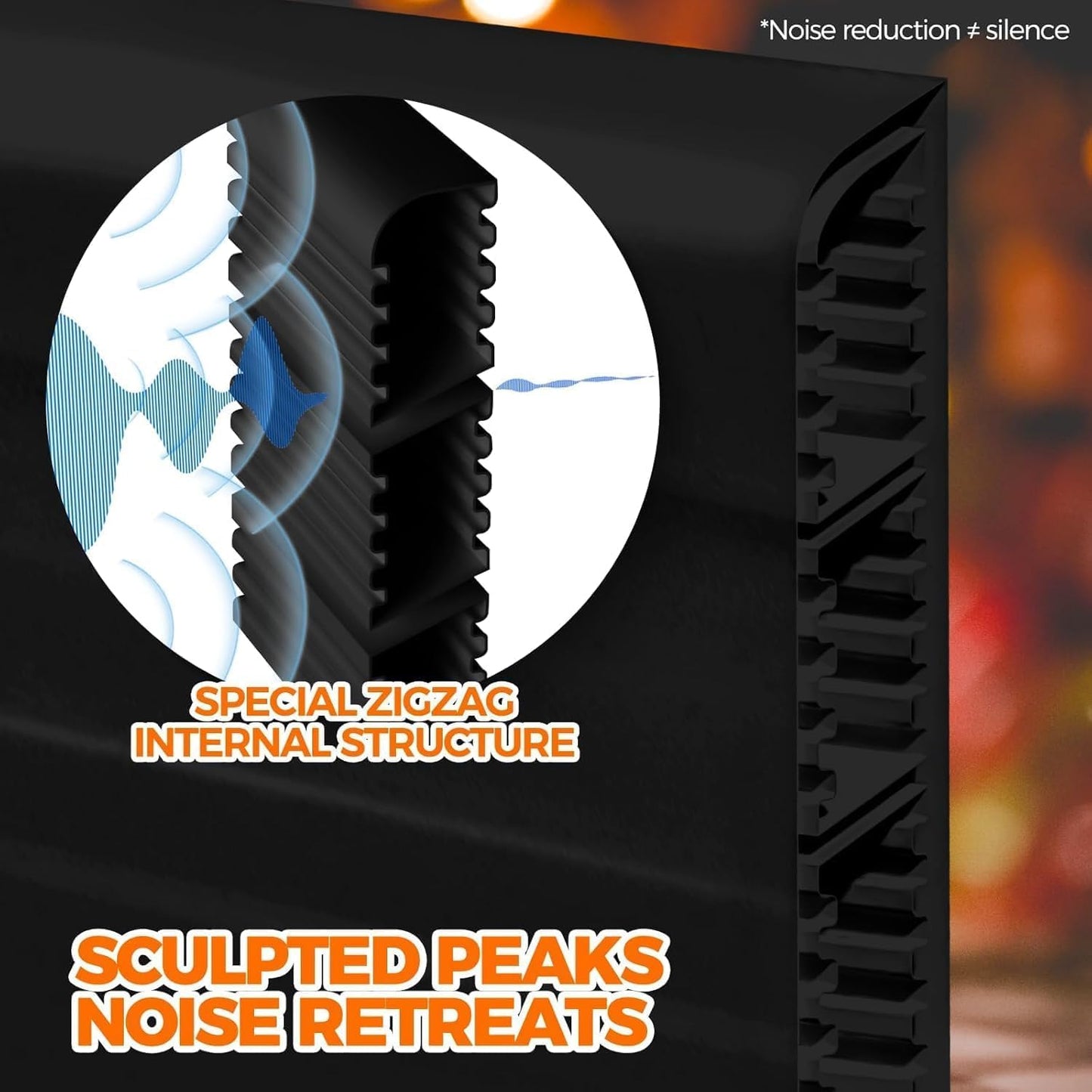 Holikme Door Draft Stopper Weather Stripping Door Seal - 38 inch, Black