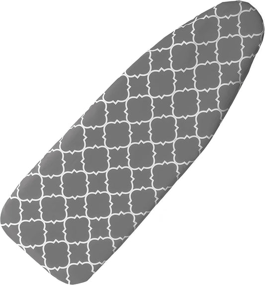 Ironing Board Cover with Two 5MM Thick Feltpads,15"x48"Heat Resistant Replacement Ironing Board Cover and Pad,Fits Standard Ironing Boards,Durability and Easy to Install