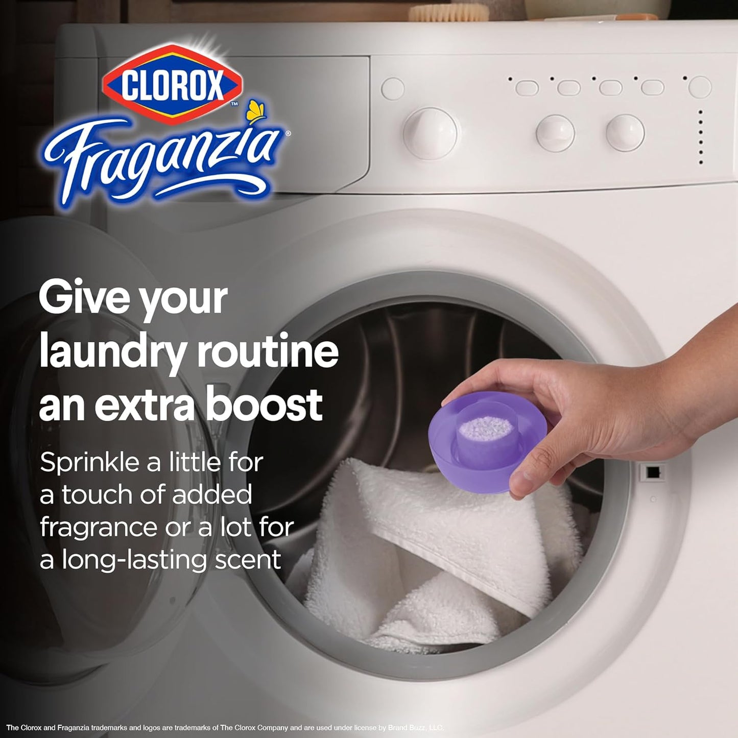 Clorox Fraganzia Laundry Scent Booster Crystals in Dreamy Jasmine Scent - Scented In-Wash Freshener Beads for Fresh, Clean, Great Smelling Clothes and Linens, 70 Oz