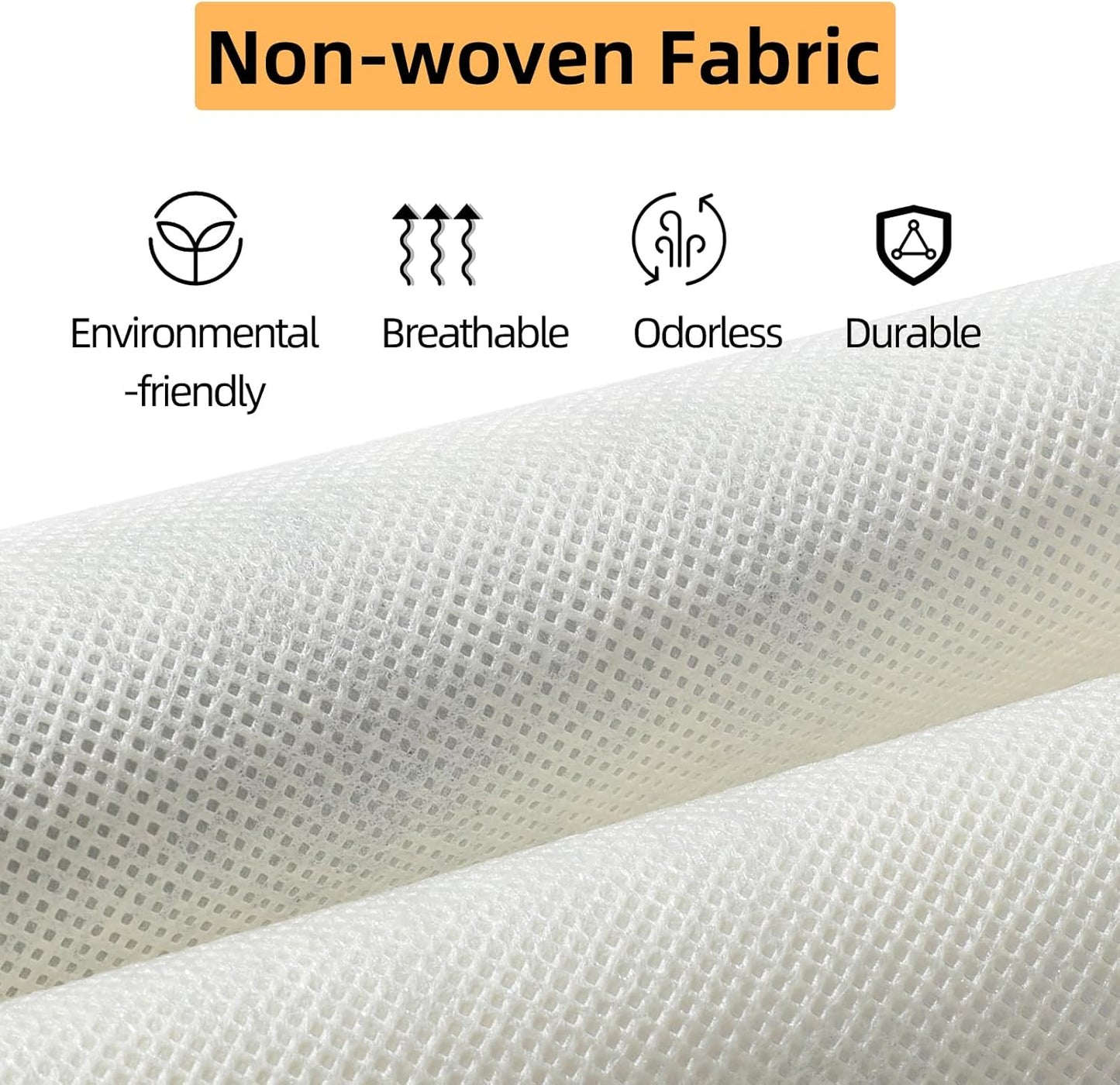 2 Packs Hanging Closet Organizer Storage, 3-Shelf Hanging Shelves for Closet, Closet Clothes Organizer and Storage with Side Pocket, Beige