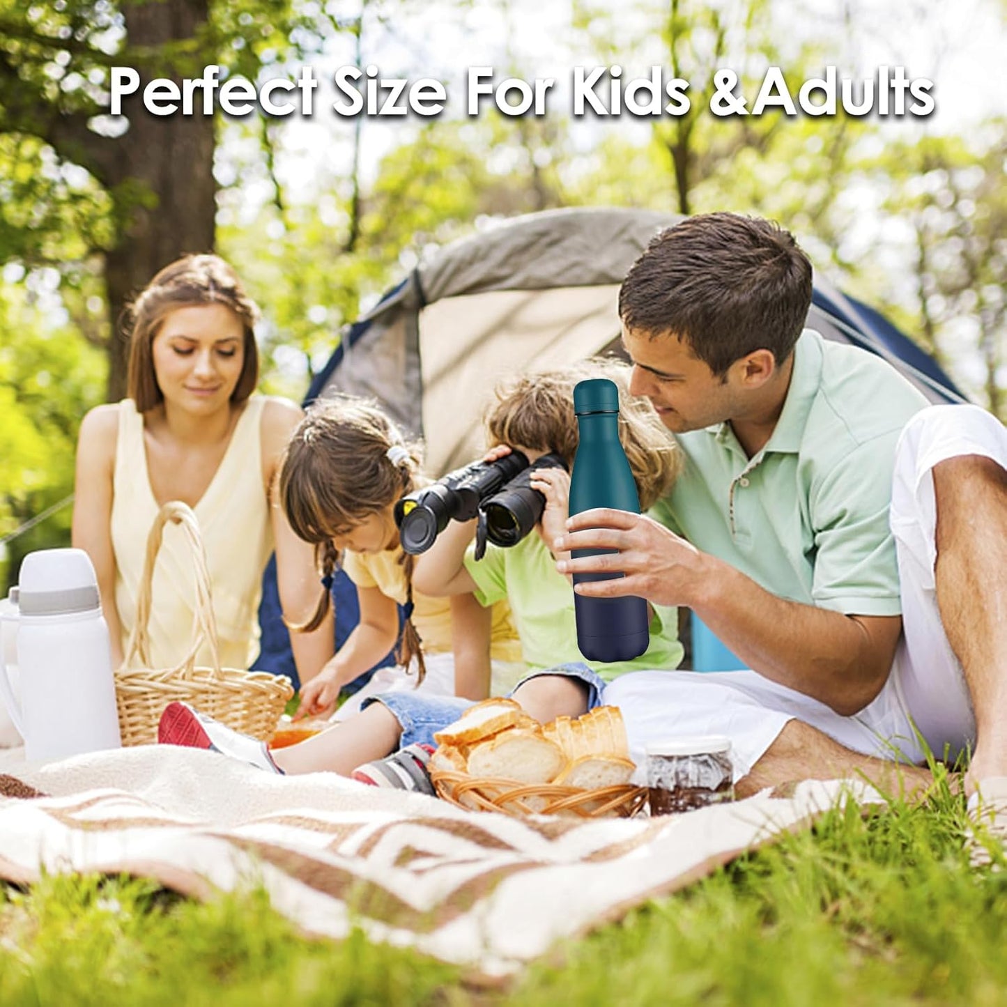 17oz Cola-Bottle Shaped Stainless Steel Leak-proof Water Bottle,Double Wall Vacuum Insulated Metal,Travel Mug For Sports Indoors & Outdoors,BPA-Free School Kids Flasks,Mix(8 Pack)