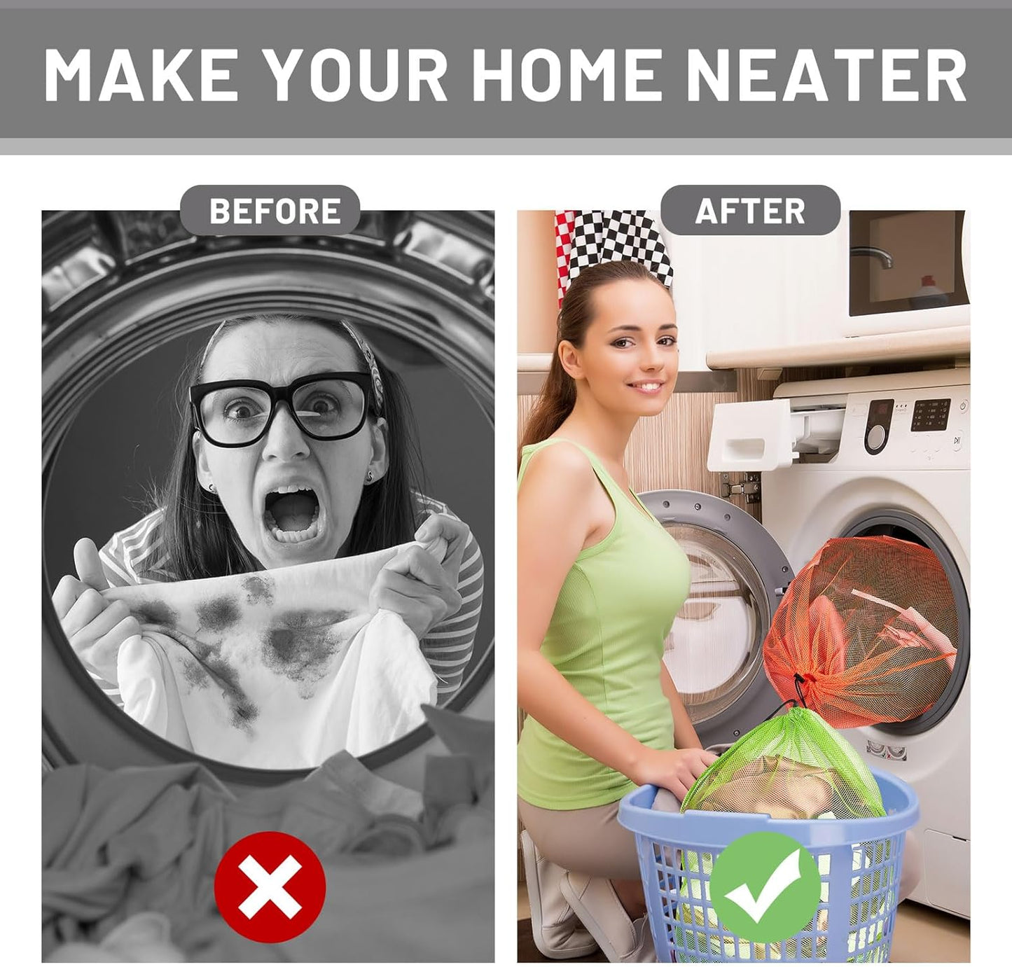 Berlune 12 Pcs Large Laundry Bag Colorful Extra Large Mesh Laundry Bag Bulk with Drawstring Heavy Duty Mesh Machine Washable Drawstring Pouch (38 * 26in)