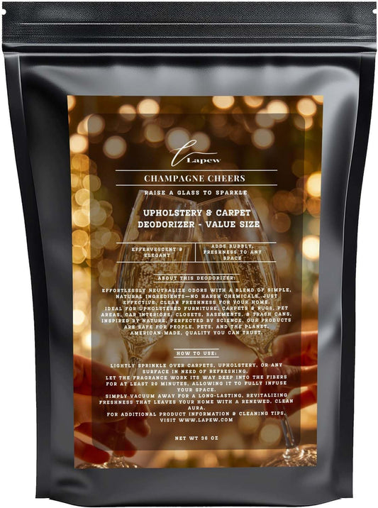 Champagne Cheers Carpet Freshener Powder Refill 36 oz | Powerful Odor Eliminator for Home | Upholstery Deodorizer | Carpet Deodorizer | Pet Urine | Cat Litter Box