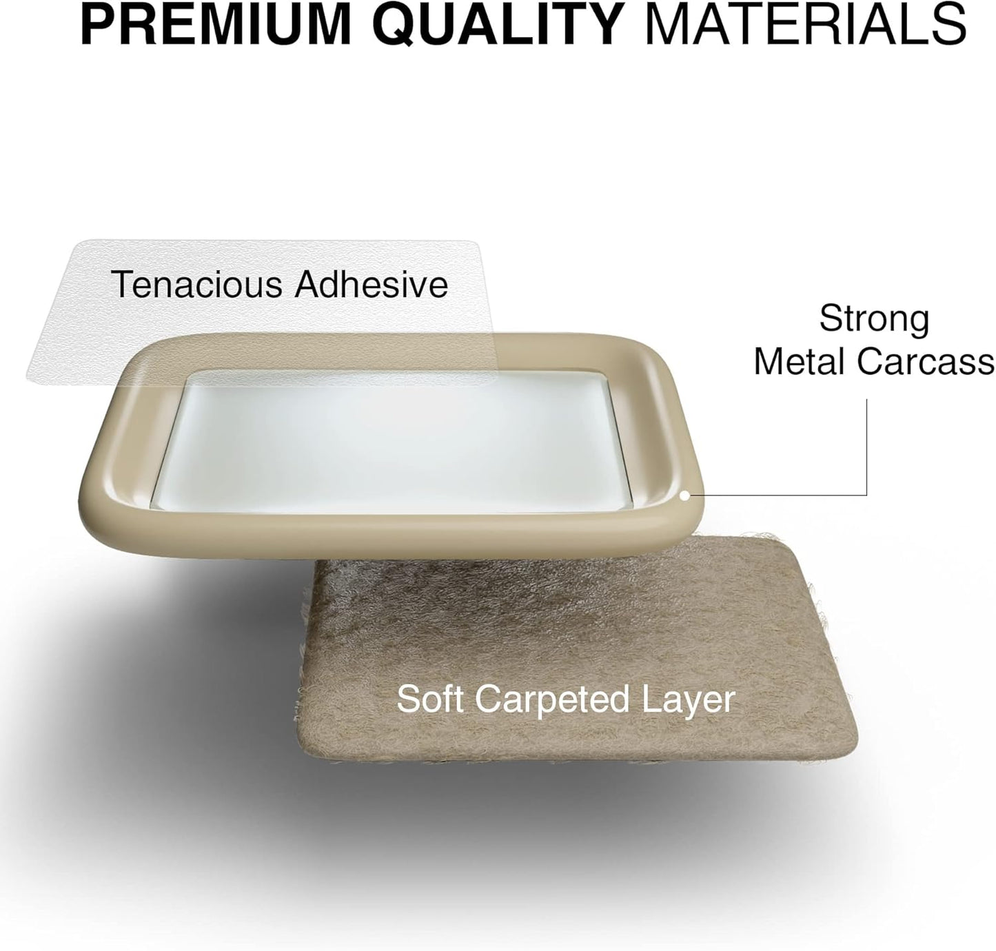 Furniture Sliders for Hardwood Floors X-Protector 12 PCS - 2” Furniture Floor Protectors – Beige Furniture Coasters – Carpeted Pads – Moving Furniture Pads Sliders!