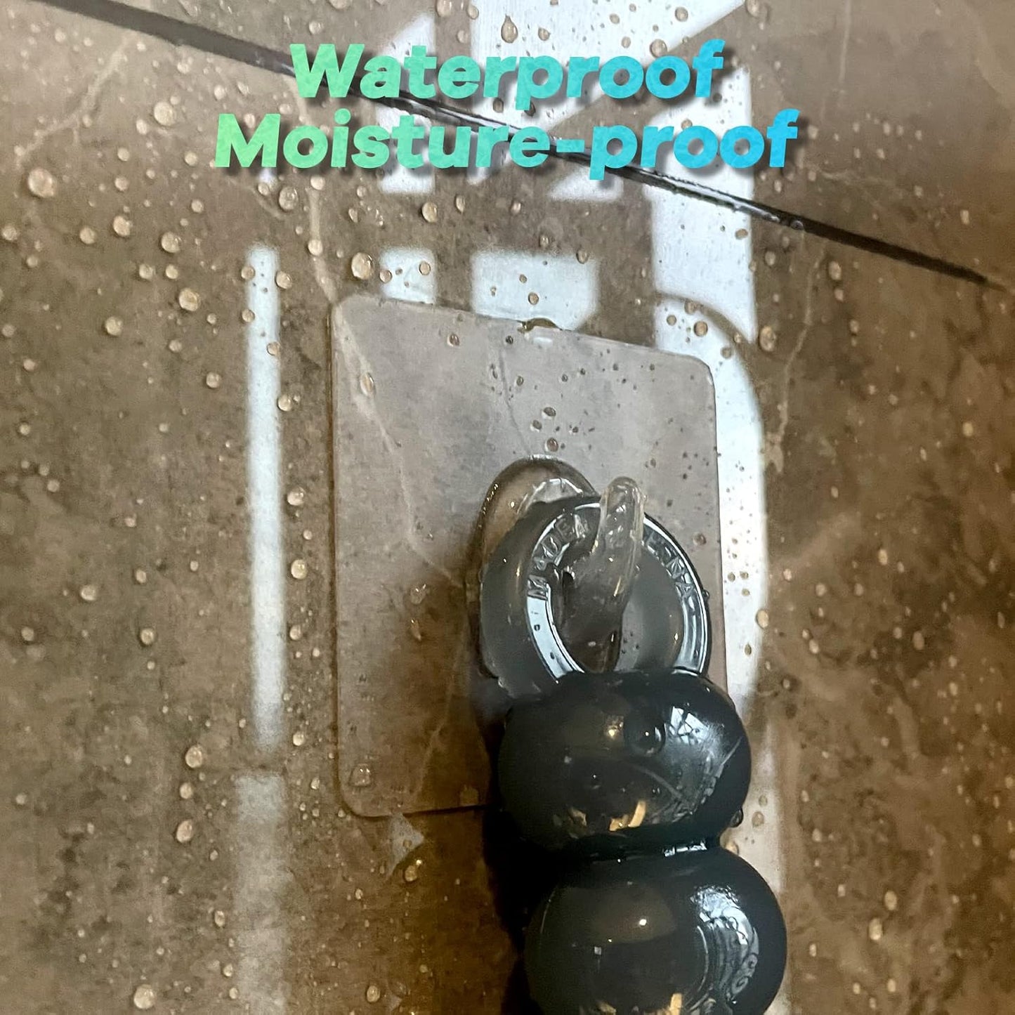 Adhesive Hooks, Heavy Duty Utility Hooks 20 lb(Max) Waterproof and Oilproof Removable, Clear Seamless Hooks Reusable Wall Hook for Kitchen Bathroom Bedroom Office - 10 Pack