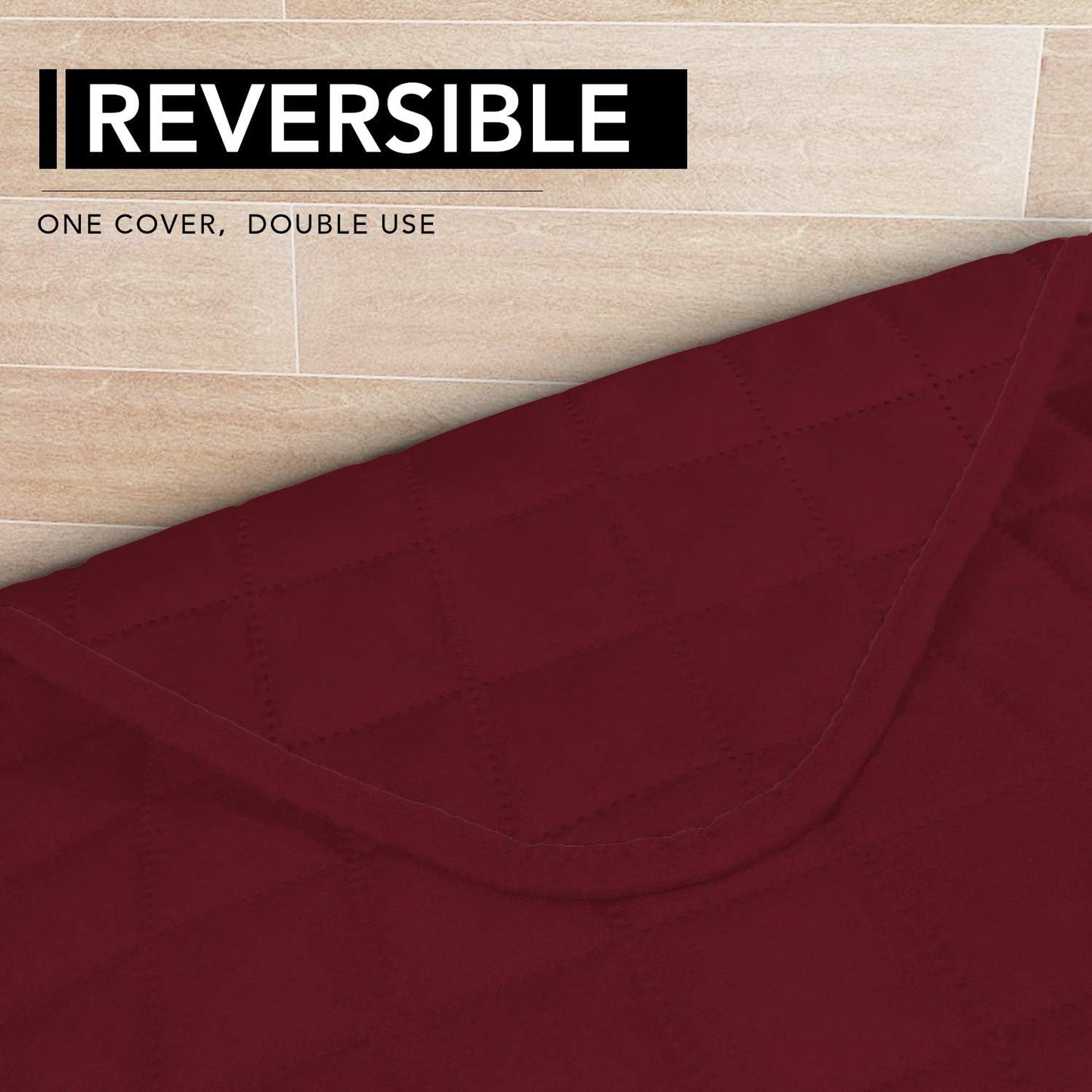 Easy-Going Sectional Couch Covers for Dogs L Shape Sofa Cover Reversible Sofa Slipcover Chaise Lounge Cover Furniture Protector Cover for Pets Dog Cat (42 x 52 inches, Christmas Red/Christmas Red)