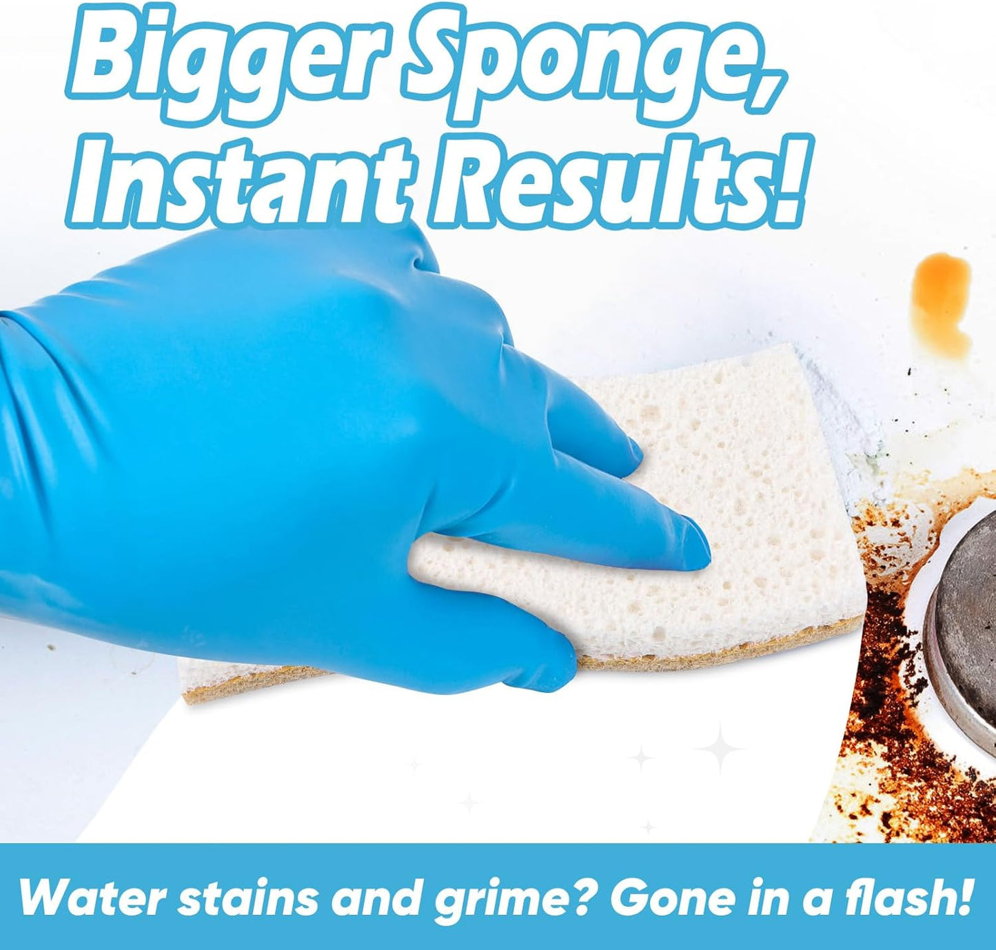 AIDEA XL Sponges Kitchen, 12Count, Non-Scratch Scrub Sponge, Large Natural Sponge for Non Stick Cookware, Cellulose Cleaning Sponge for Dishes, Kitchen, Bathroom, Household