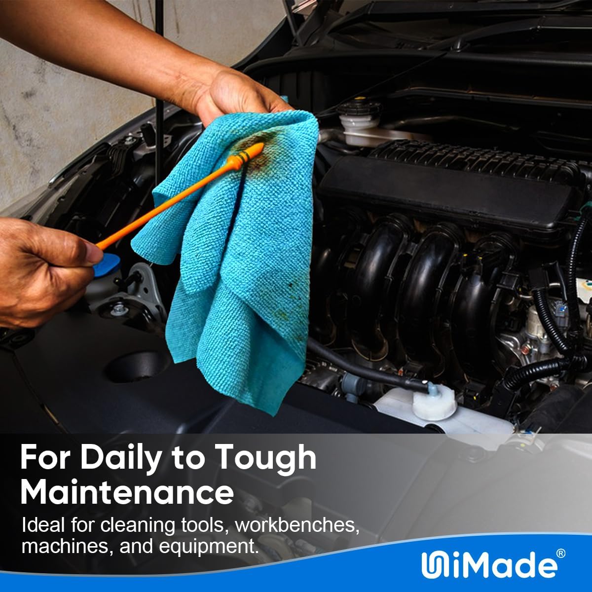 Microfiber Cleaning Cloth, 200PK Reusable Shop Rags Bulk Microfiber Cleansing Cloth Lint Free Cleaning-Towel for Car Kitchen Automotive Bar Mechanic Restaurant Garage,11.5"x11.5",Multicolor