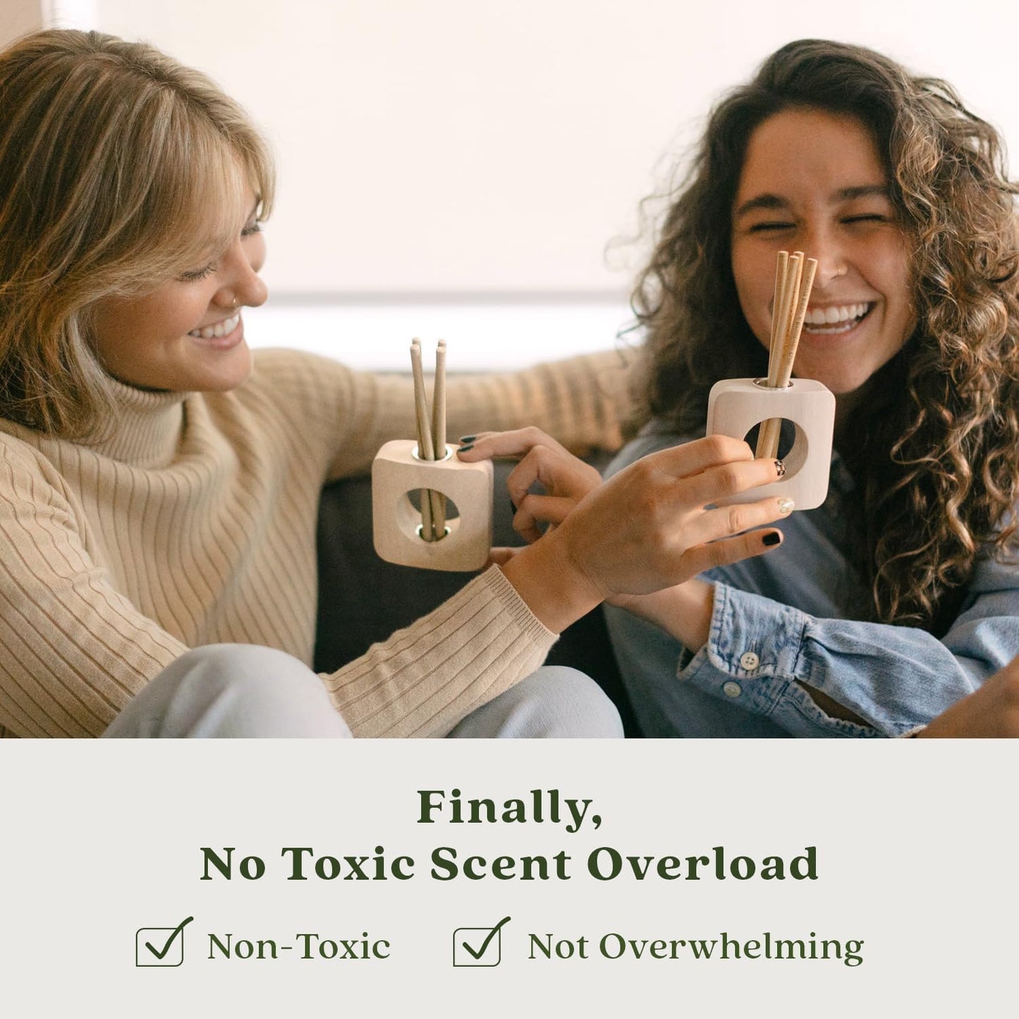 Enviroscent Non-Toxic Air Freshener for Home (Spring Water & Lotus) Essential Oil Diffuser | Home Fragrance Last Over 30 Days | 8 Scent Stix Refills