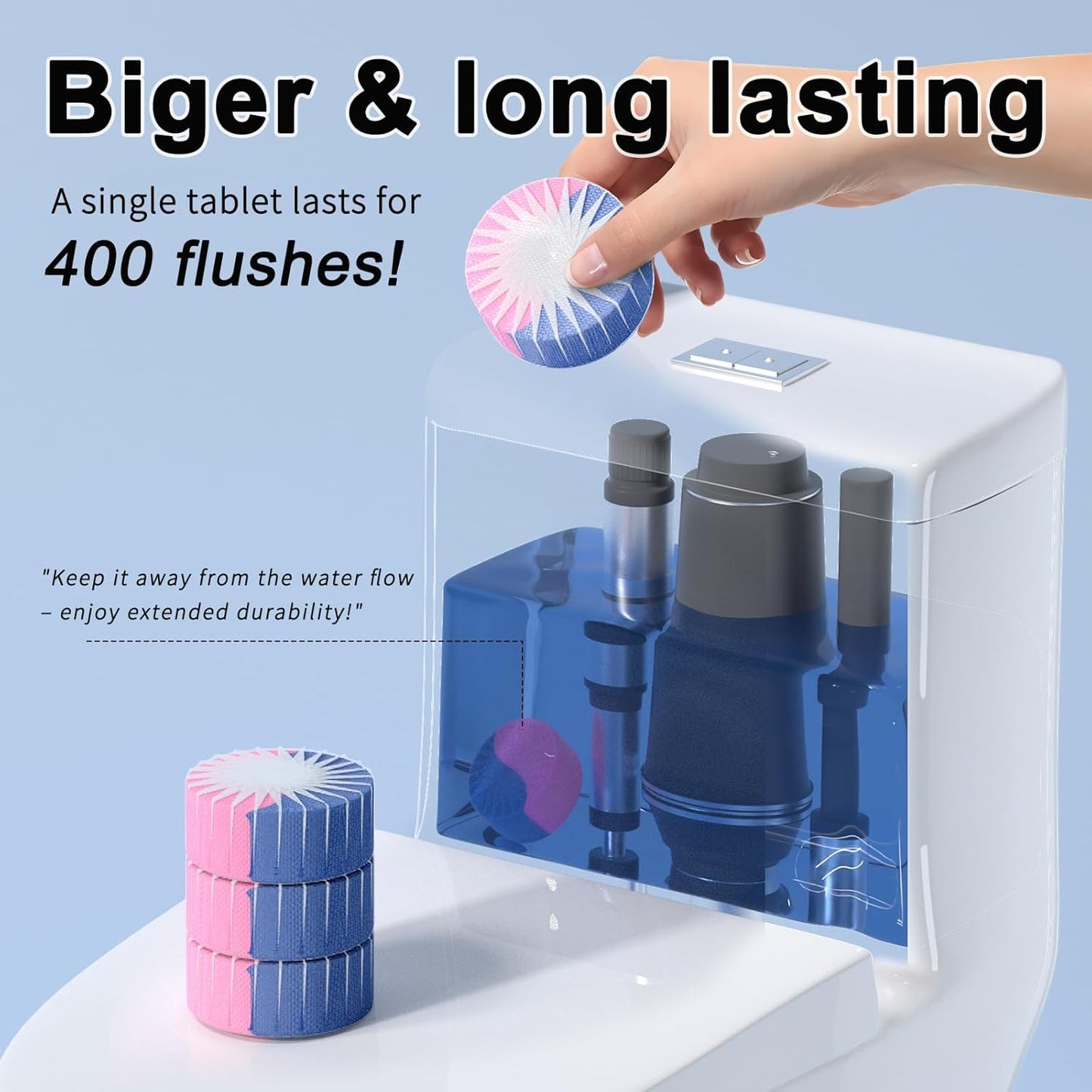 Automatic Toilet Bowl Cleaner Tablets，Toilet Cleaner Tablets For Tank，Bathroom Cleaner For Tank