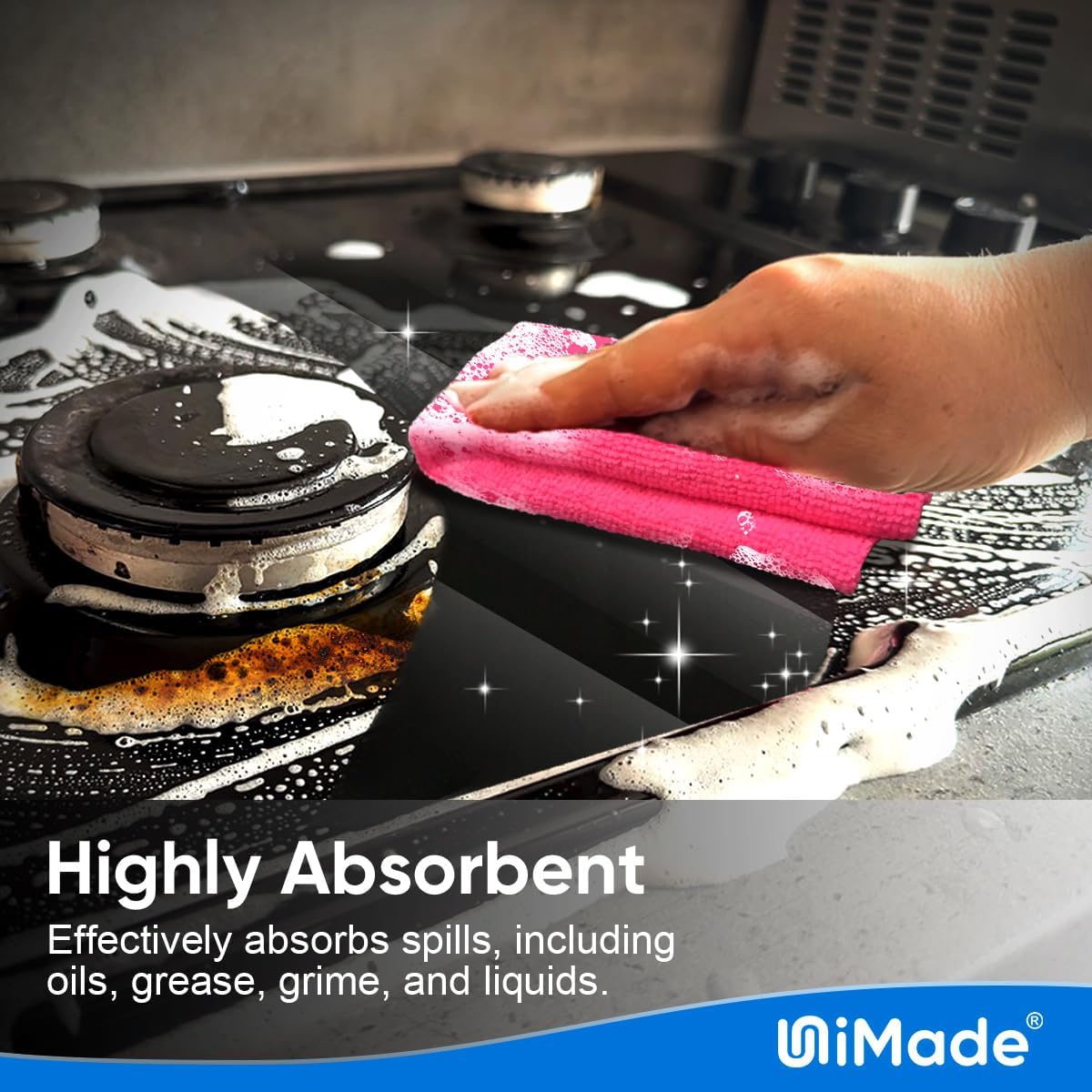 Microfiber Cleaning Cloth, 150PK Reusable Shop Rags Bulk Microfiber Cleansing Cloth Lint Free Cleaning-Towel for Car Kitchen Automotive Bar Mechanic Restaurant Garage,11.5"x11.5",Multicolor