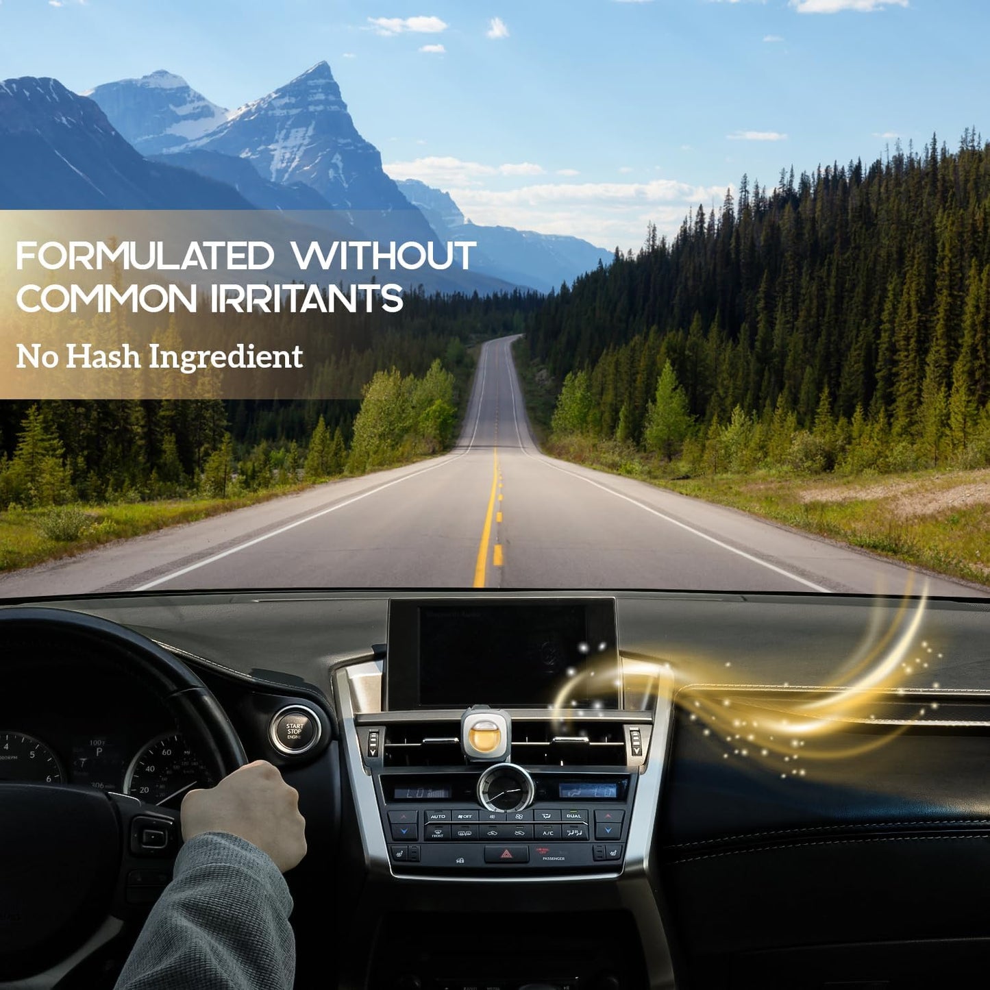 Air Jungles French Osmanthus Scent Car Air Freshener Clip, 6 Vent Clips, 4ml Each, Long Lasting Air Freshener, Up to 180 Days Car Refresher Odor Eliminator