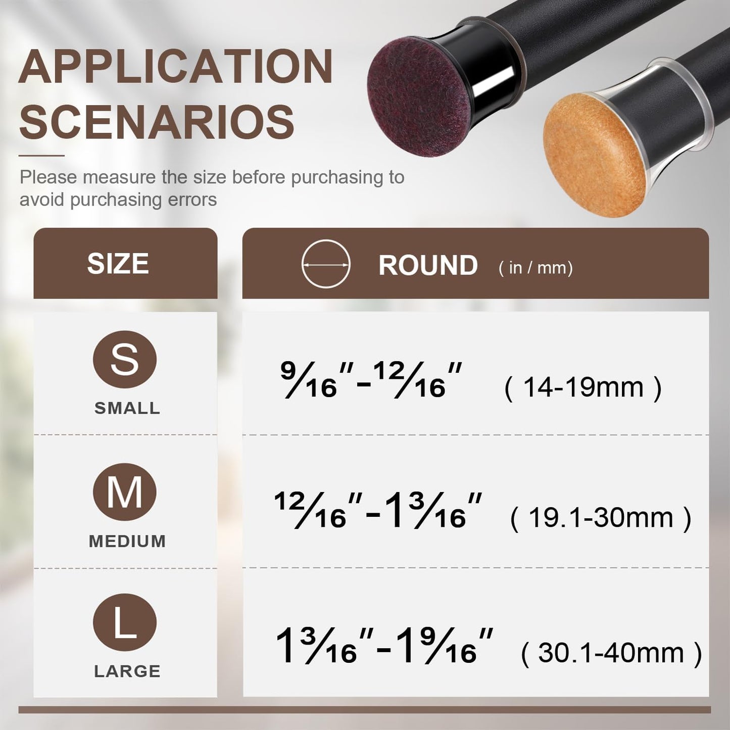 20 Pcs Chair Leg Floor Protectors for Hardwood Floors, Clear Rubber Furniture Sliders with Felt, Silicone Furniture Leg Caps Covers, Fit Round Diameter (0.6" to 0.8")