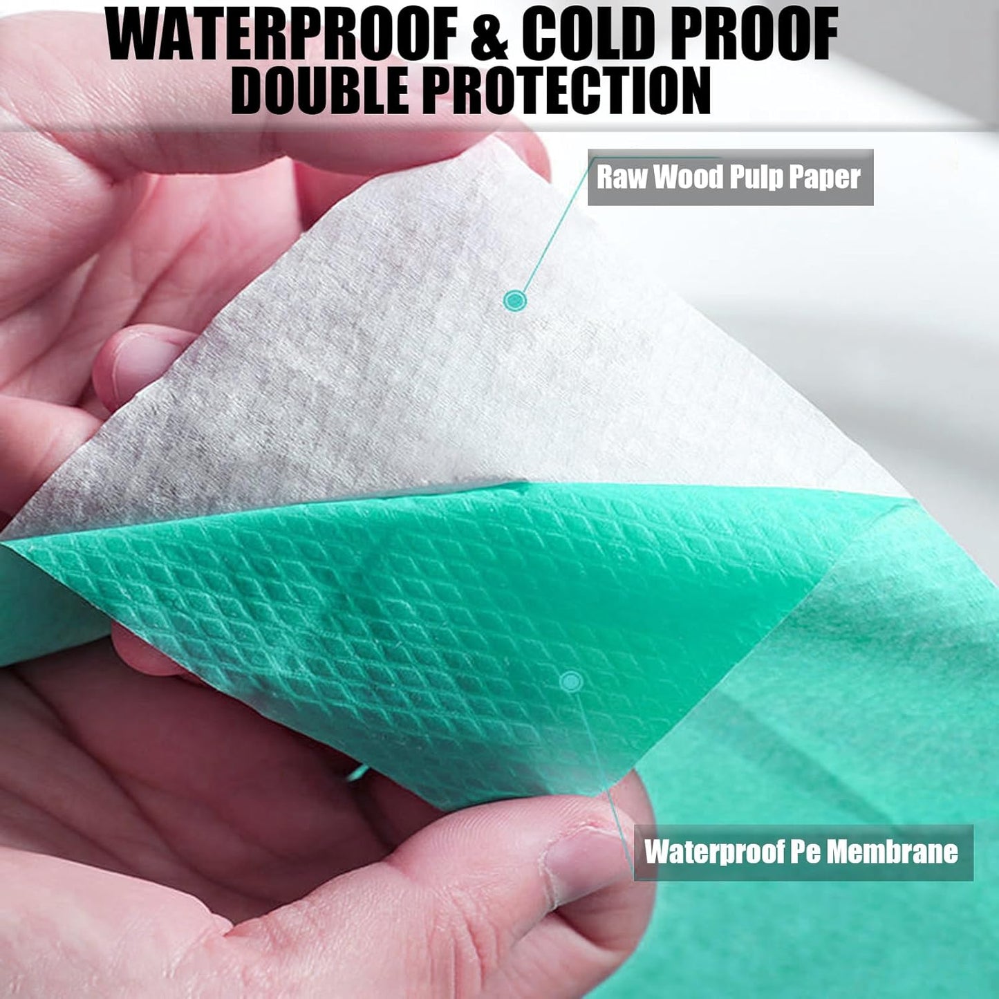 80 Pack Toilet Seat Covers Disposable 16x24 Inch XL Portable Toilet Liners Travel Seat Cover for Outdoors,Hotel, Hospital, Travel, Public Toilet Seat Cover (80pack, GREEN)