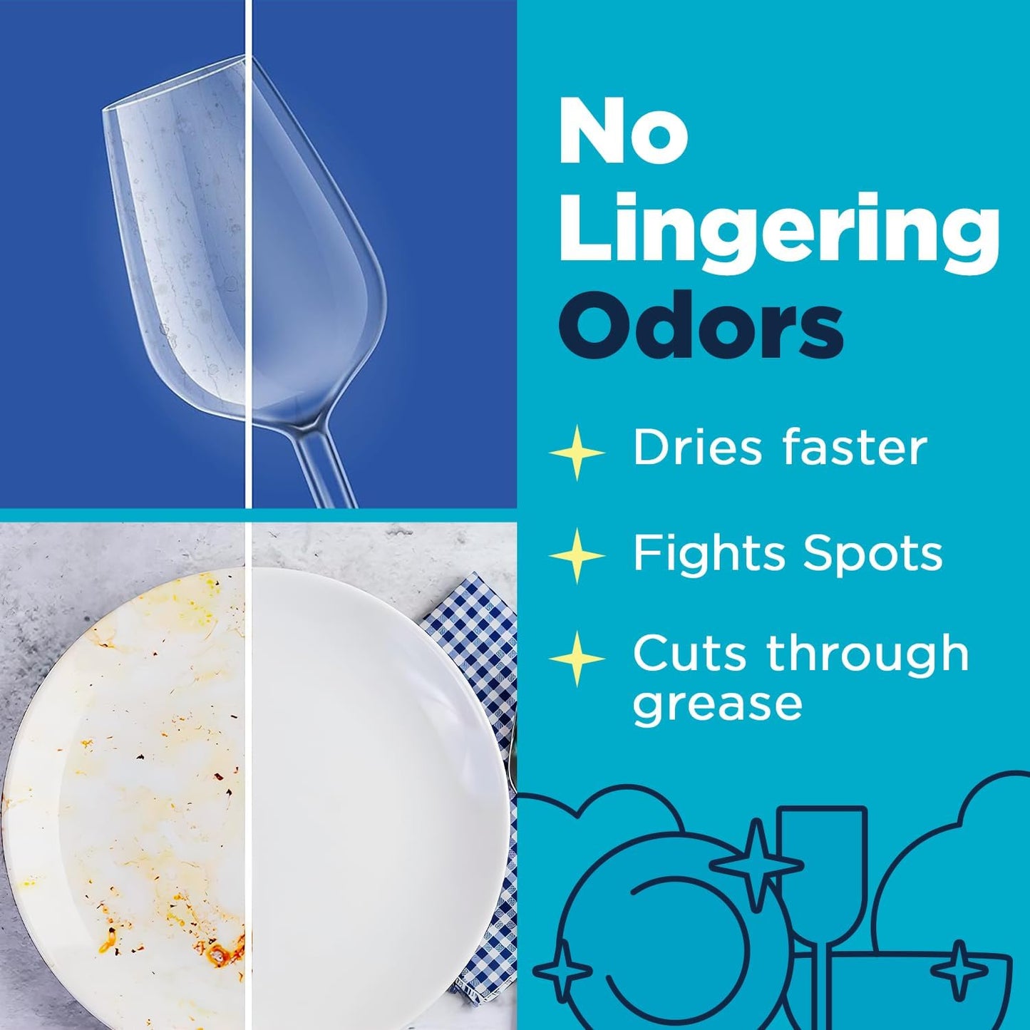 Nature Clean All Natural Dishwasher Pods, Plant-Based Non Toxic Dishwasher Detergent Pods, Dishwashing Pods Tough on Grease, Dish Pods for Dishwasher, Unscented Dishwasher Pods, 60 Count, Pack of 2