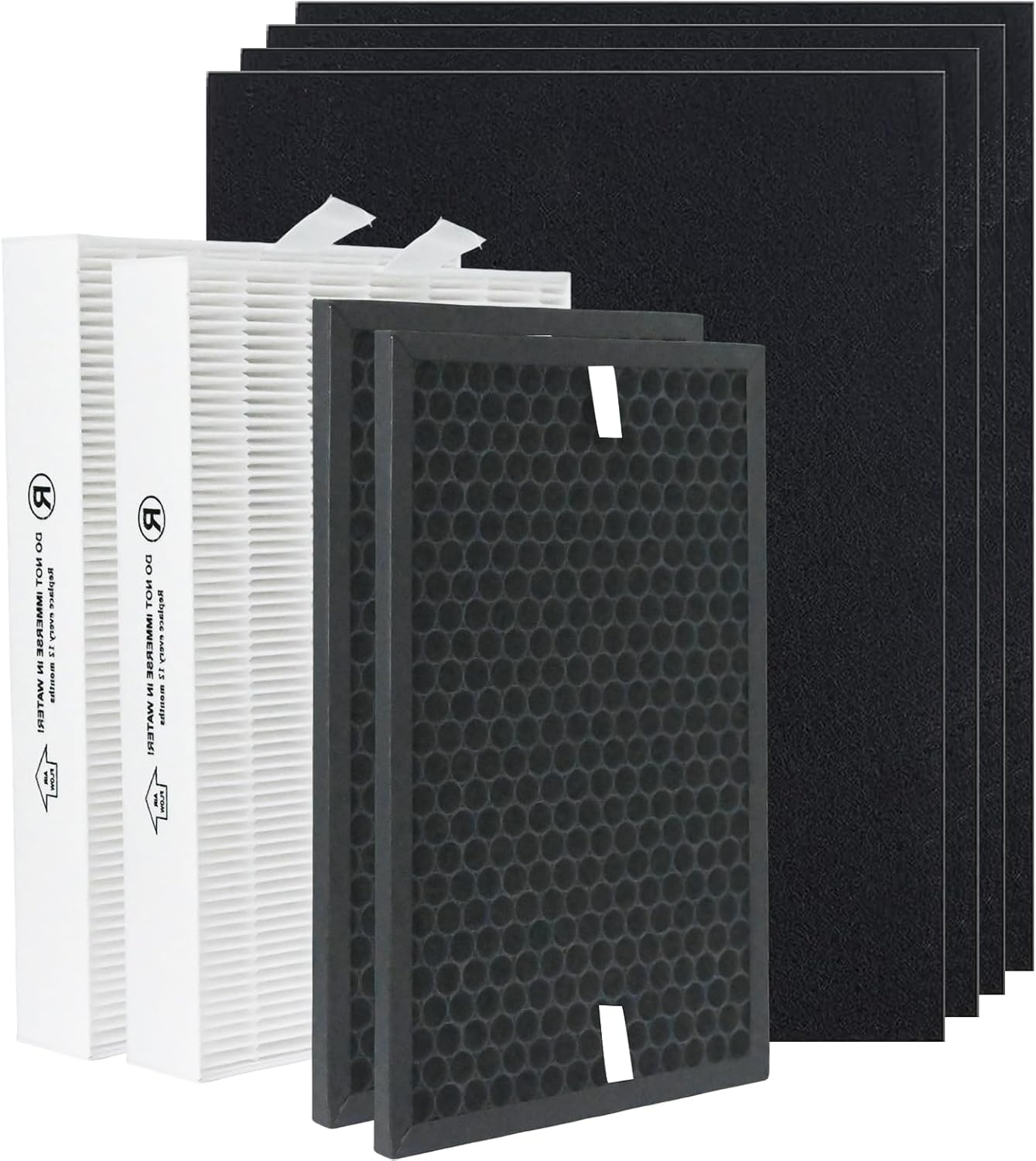 HPA5200B/HPA5250Air Purifier Replacement HEPA Filter Kit Compatible with Honeywell InSight Air Purifiers Model#HPA5200B/HPA5250,2Premium True Hepa Filter+2Enhancement Carbon Filters+4Carbon PreFilters