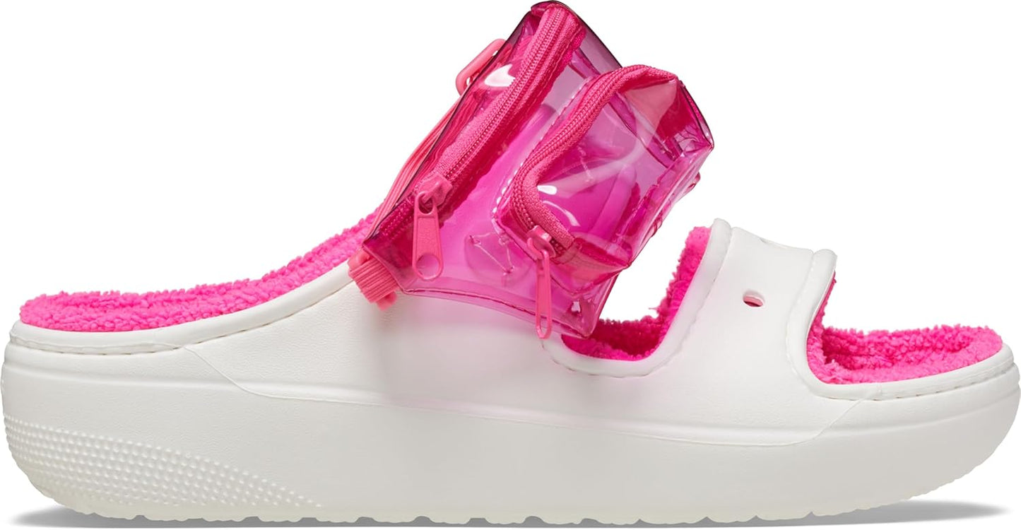 Crocs Unisex Adult Classic Cozzzy Towel Sandals, Fuzzy Slippers and Slides