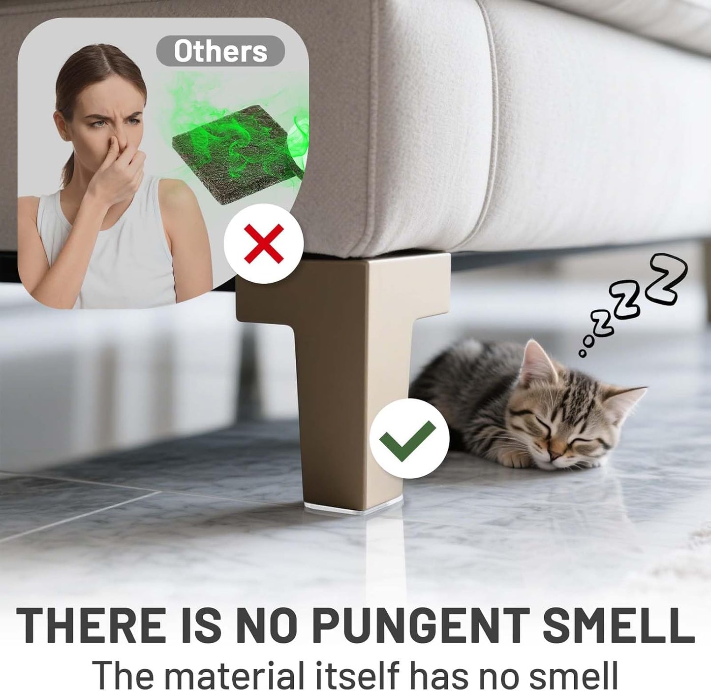 40 PCS Non Slip Furniture Pads, Phixbear Anti Vibration Pads, Reusable Multifunctional Self-Adhesive Silicone Pad, Shockproof and Silent, for Anti-Slip on Tables, Sofas, Beds, and Floor Protection