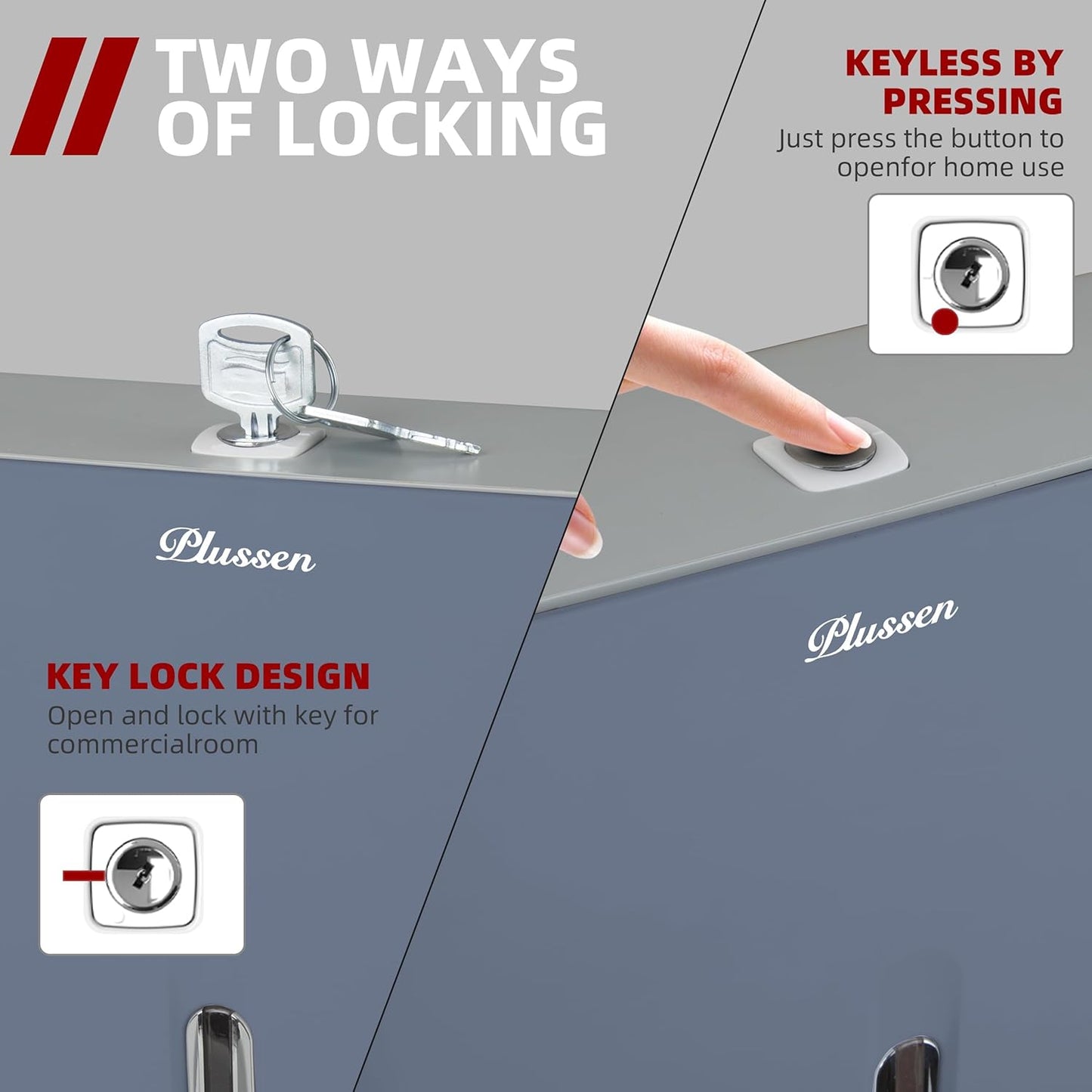 Commercial Paper Towel Dispenser Wall Mount Blue Pack of 2 Fits Multifold Paper Towels for Bathroom Kitchen Home Use